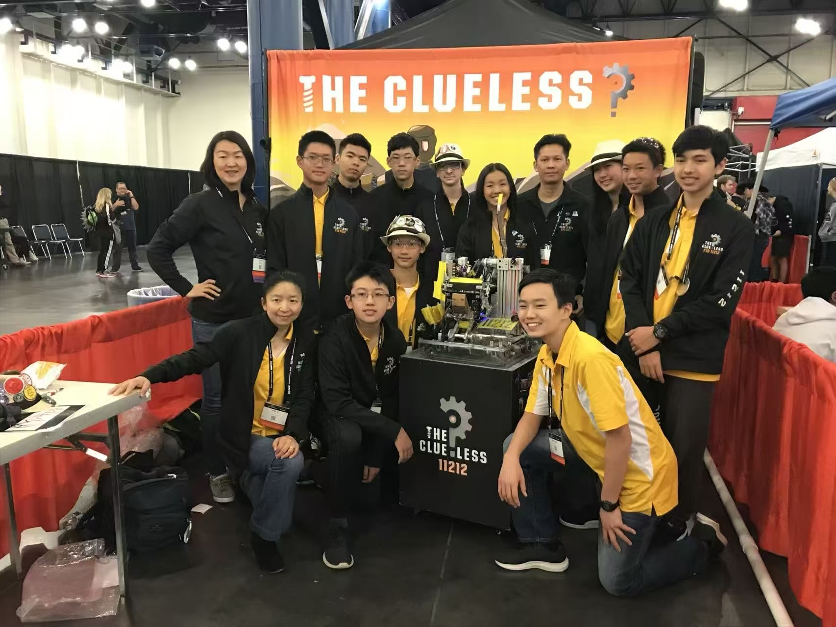 The Clueless FTC robotics team at the World Championship